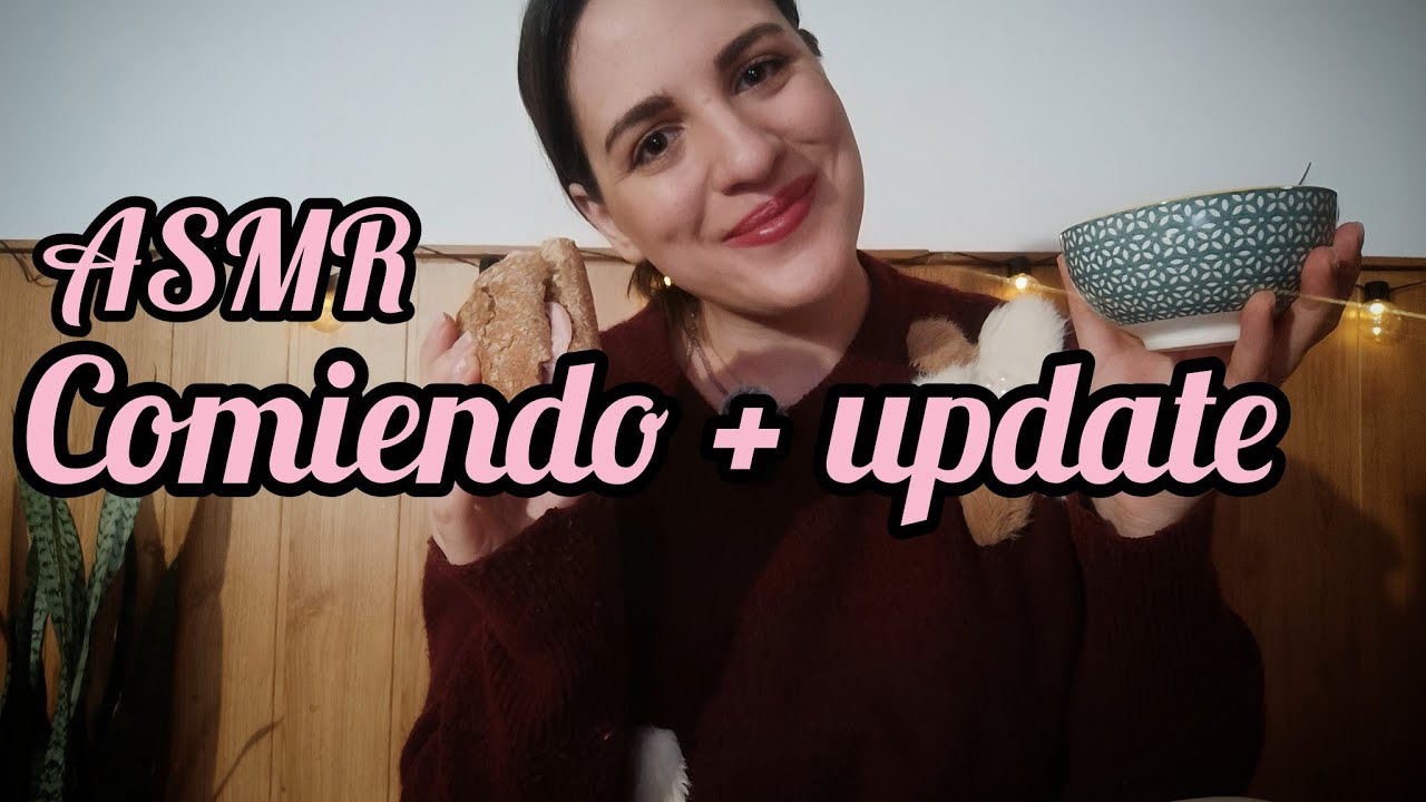 ASMR: 🥖😋Comiendo y charlando sobre mi vida actual 🩷✨ Susurros para dormir o relajarse.