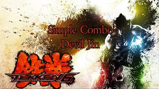 Simple Combo Devil Jin (laser Combo) - Tekken 6