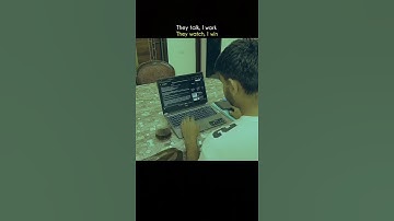 They Talk, I Work and They watch, I Win #win #trending #thesamshow #ytshorts #coding #youtubeshorts