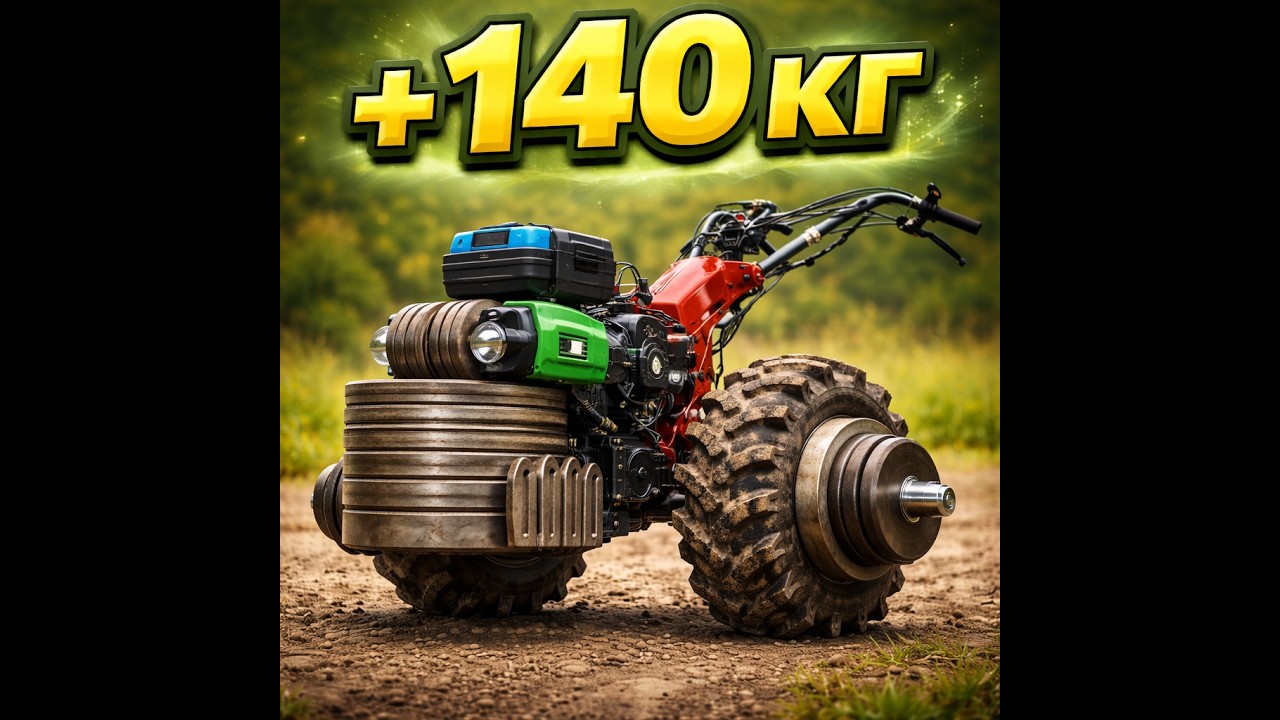 Гибридный мотоблок: как довесить до +140 кг