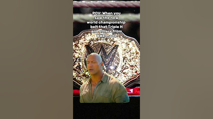 My Reaction To The New World Championship Belt #wwe #therock #meme