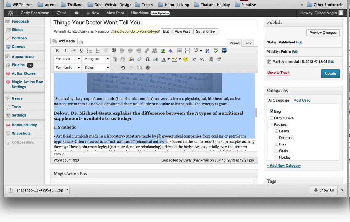 Linking and Interlinking on Wordpress