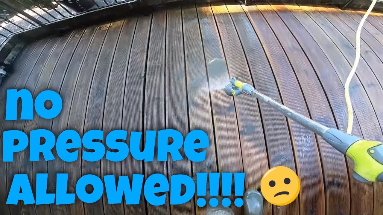 Effectively Cleaning Wooden Decking Without Pressure Washing Using ...