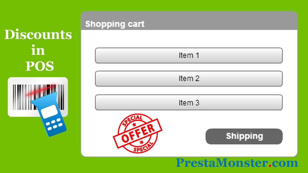 3 ways to apply discount in Point of Sale (POS) Pro PrestaMonster