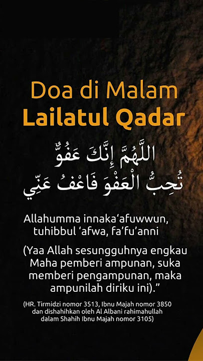 Bacaan Doa Malam Lailatul Qadar Dibaca dari Malam 21-30 Ramadhan #lailatulqadar #doa #doamustajab