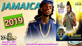 Alkaline performing in JAMAICA at Dream Weekend August 2019