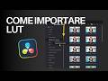 Come aggiungere una nuova LUT su Davinci Resolve