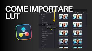 Come aggiungere una nuova LUT su Davinci Resolve