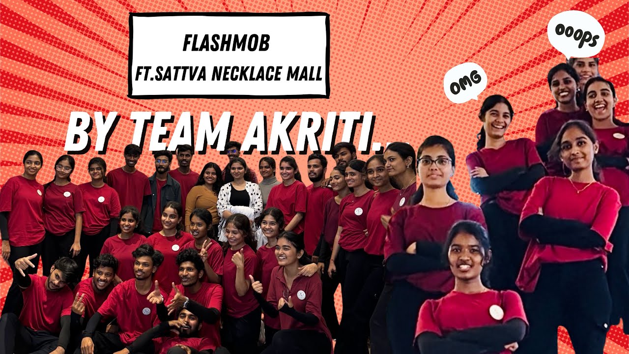 Ft.Sattva Necklace Mall Flashmob | By Team Akriti | CMR Technical Campus.
