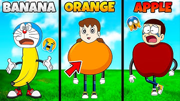Shinchan & Nobita Noob vs Pro vs Hacker In Fruit Rush 3d 😍😍|| 🤣Funny Game