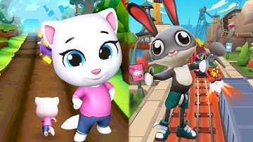 Subway Surfer Copenhagen Vs Talking Tom Time Rush