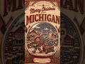 Merry Christmas from Michigan Vintage Snow Globe Holiday Postcard