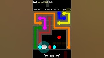 Flow Free 8x8 Mania Pack Level 96 Walkthrough