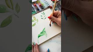 Game Changing🎨Watercolor Leaves🍃 #watercolorforbeginners #watercolor #watercoloreffect #easyart