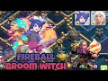 Fireball Broom Witch TH17 legend attack  - Clash of Clans