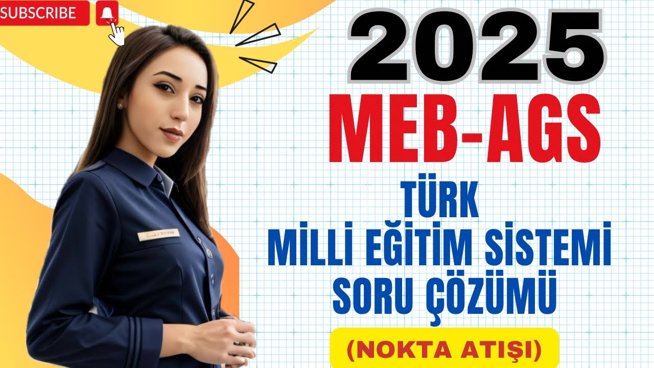 MEB AGS TÜRK MİLLİ EĞİTİM SİSTEMİ SORU ÇÖZÜMÜ #ags #eğitim #soruçözümü #viralvideo #öabt #yt