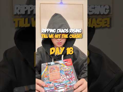 Day 18 of RIPPING TILL WE HIT THE CHASE - Chaos Rising Greninja SIR: Three pack blister! #pokemon