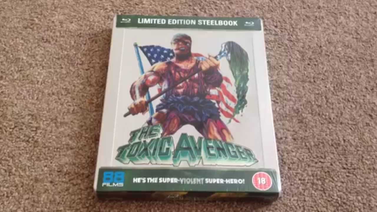 The toxic avenger UK Bluray steelbook unboxing YouTube