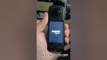 INSTA360 X5 ON AND OFF