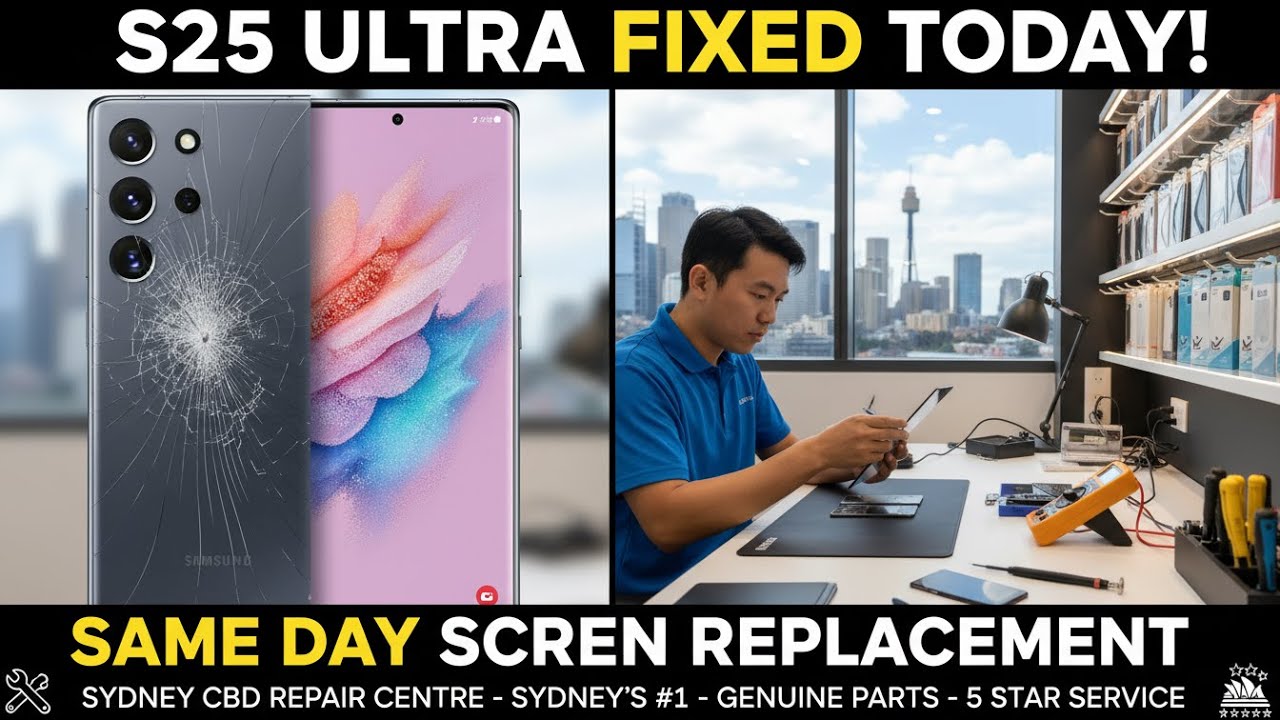 Broken Galaxy S25 Ultra Screen Replacement in Sydney 2026 – Trusted Experts Available Now