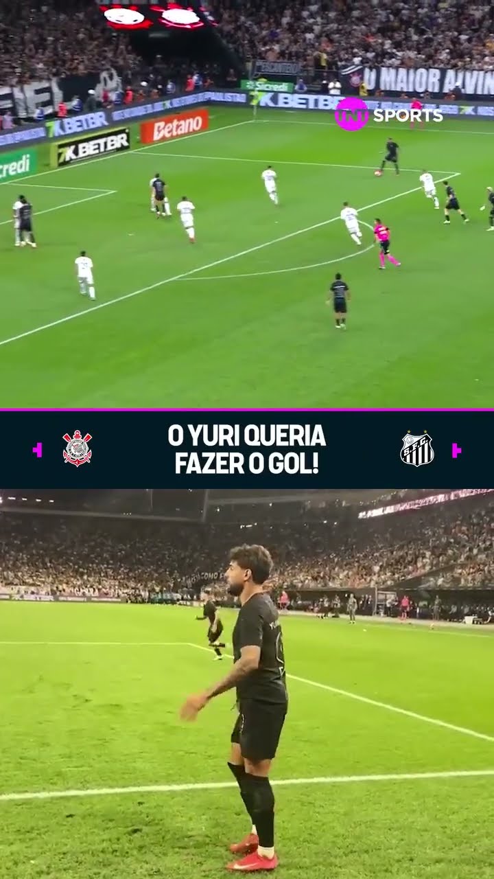 O INSTINTO DE CENTROAVANTE É ASSIM! ? YURI ALBERTO TAVA FORA DO CAMPO E TENTOU MARCAR O GOL #shorts