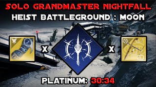 Solo Grandmaster Nightfall - Heist Battleground Moon - Stasis Warlock [Destiny 2]