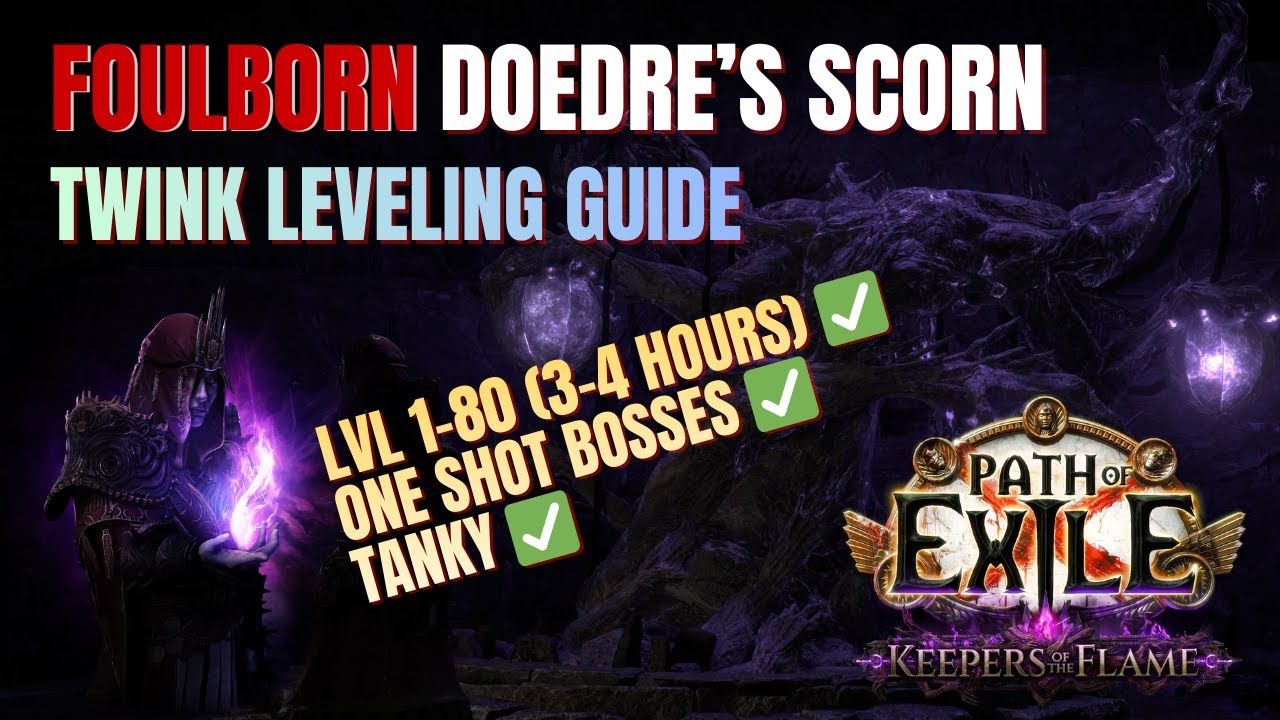 Презрение Гнуснорожденного Доэдре | Руководство по прокачке твинков (1-2 дивизии) | POE 3.27