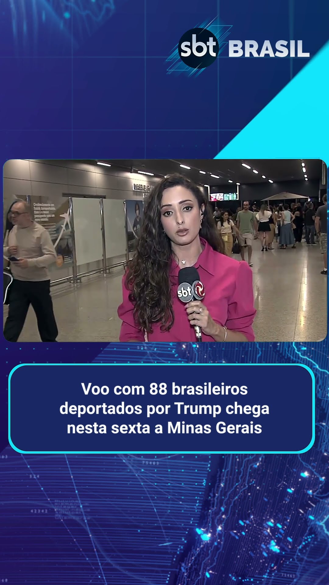Voo com 88 brasileiros deportados por Trump chega nesta sexta a Minas Gerais | SBT Brasil (24/01/25)