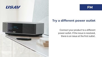 BOSE WAVE MUSIC SYSTEM - Troubleshooting cannot tune a desired AM or FM radio station