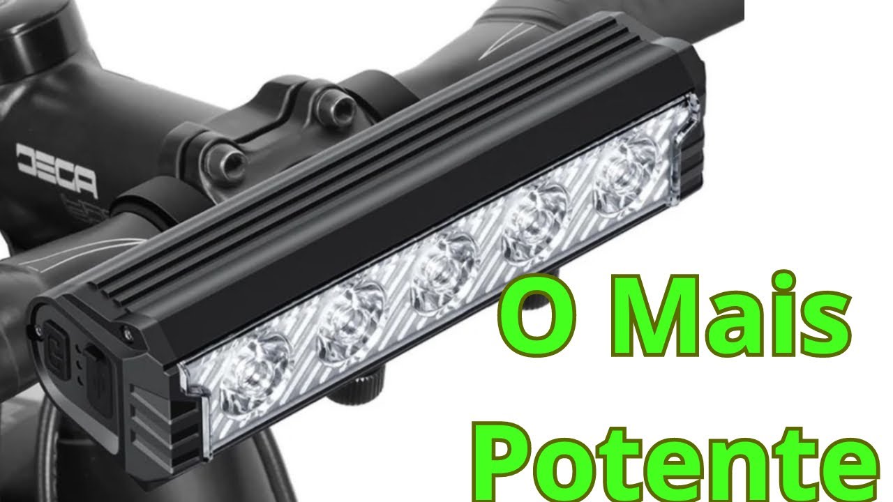 Lanterna  Farol Para Bicicleta 5 Leds TG3 Em Linha 20.000 Lumens JWS WS-5240