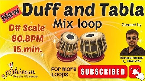 Duff Tabla loop ! D# ! 15 min. loop ! best quality loop!
