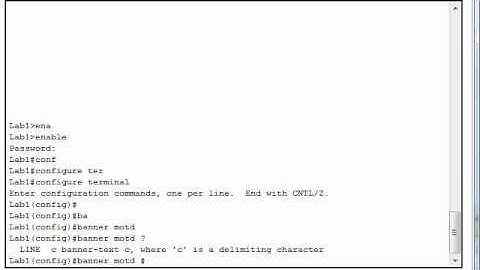 Configuring Message-of-the-Day (MOTD) in Cisco Router