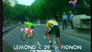 1989 Tour de France final time trial live on ITV-4 ( 3 of 5 )