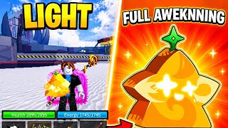 🔥 I Fully Awakened LIGHT FRUIT in Blox Fruits! 🤯 | ROBLOX