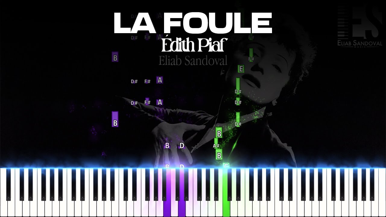 Que Nadie Sepa Mi Sufrir (La Foule) - Édith Piaf (Piano Tutorial) | Eliab Sandoval