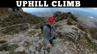 Ancient Albanian Trail has Curt on the Edge in Krujë  Van Life Albania