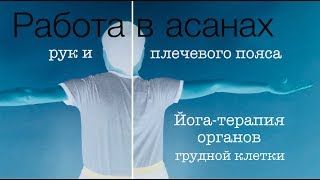 Работа в асанах  рук и плечевого пояса.  Йога терапия  органов грудной клетки.