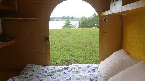 Teardrop camper build a 5 X 8      video no. 55 how to install lights on your Teardrop camper