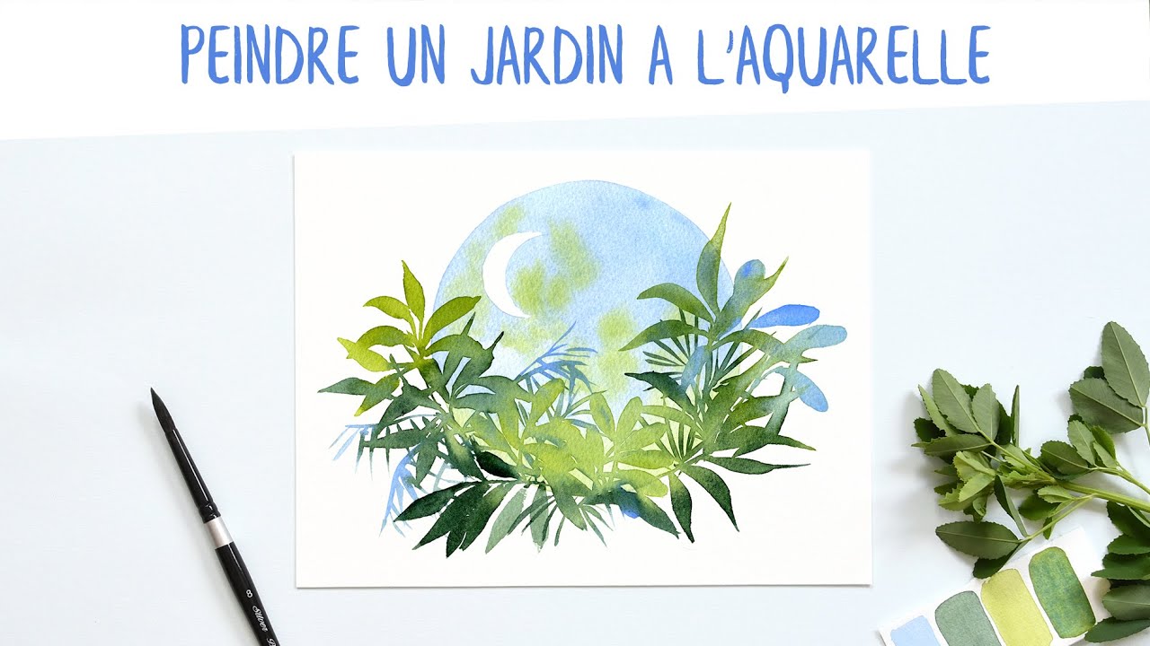 Tutoriel : peindre un jardin à l'aquarelle