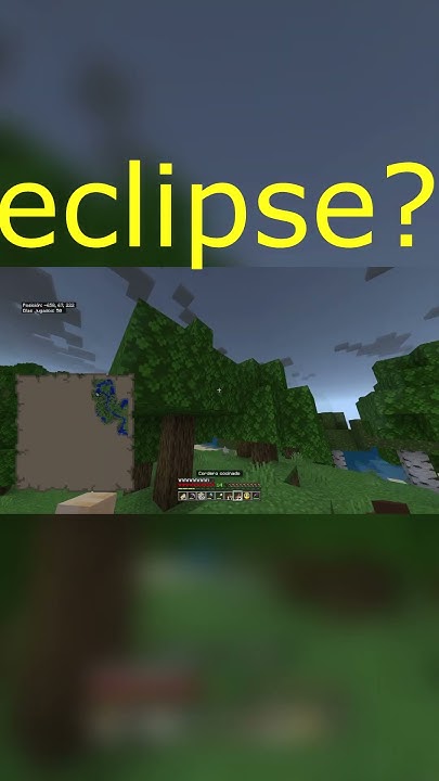 eclipse in minecraft #jackillah - YouTube