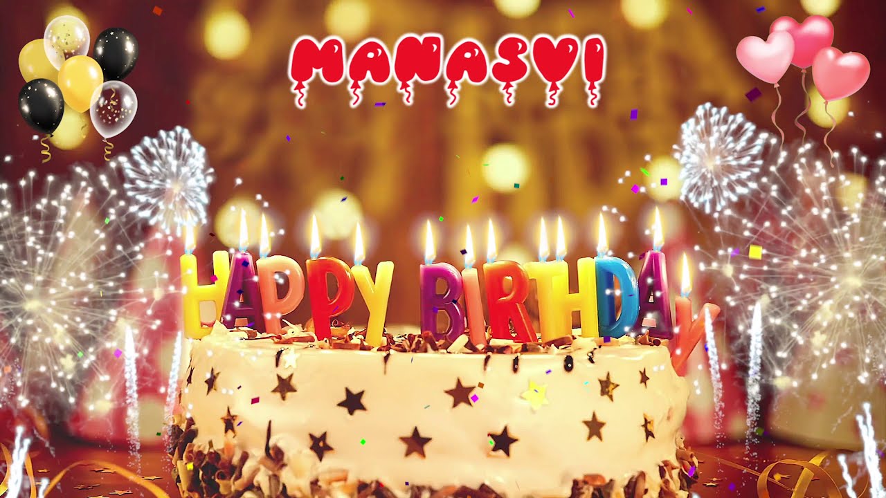 MANASVI Birthday Song  Happy Birthday Manasvi