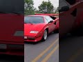 Lamborghini Countach, Exhaust and POV #shorts