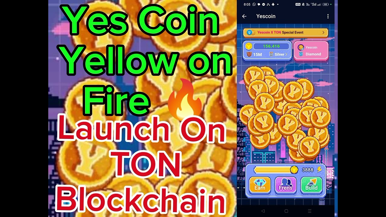 Yes Coin yellow on Fire || Yes Coin Listing || 
