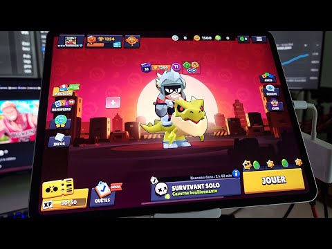 je JOUE sur iPad Pro M4 2024 à BRAWL STARS !!!