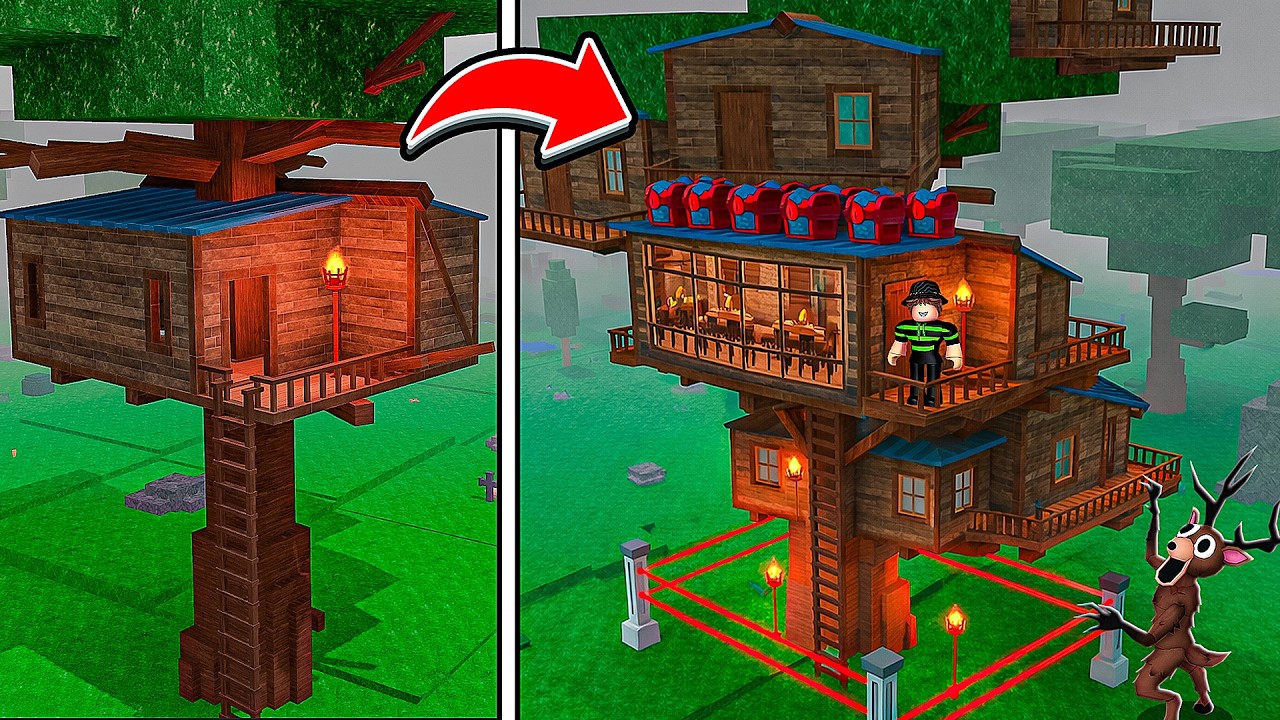 I Built The Most OVERPOWERED AFK TREE HOUSE in 99 Nights in the Forest!