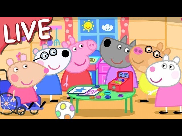 Peppa Pig's Clubhouse - LIVE 🏠 BRAND NEW PEPPA PIG EPISODES ⭐️ class=