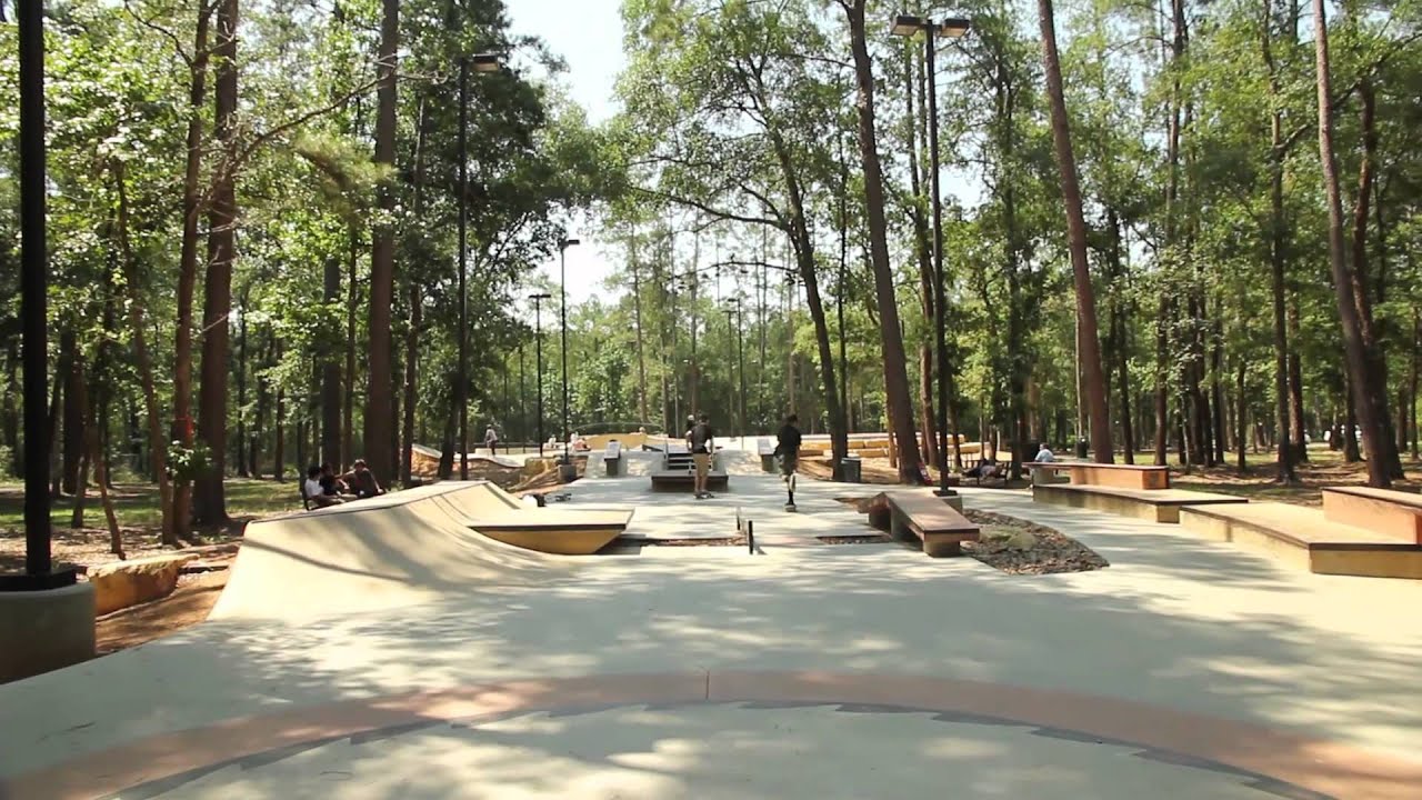 SPA Skateparks | Conroe, Texas Skate Park- Kasmiersky Wheeled Sports Plaza - YouTube