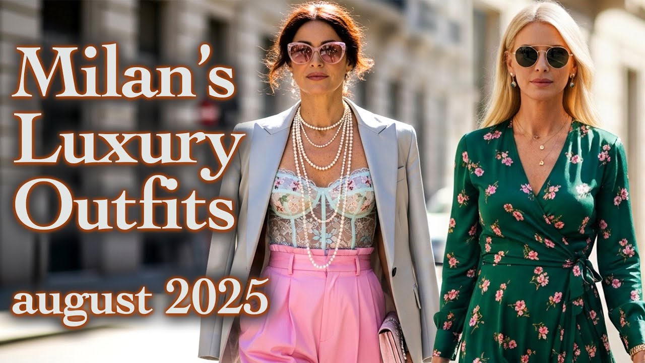 🔥 Уличная мода Милана Август 2025 – Шикарные летние образы и тренды тихой роскоши. Итальянский влог