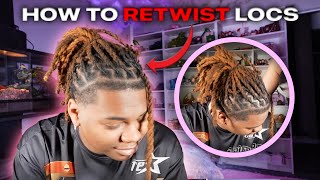 HOW TO RETWIST LOCS Super Easy Beginner Friendly