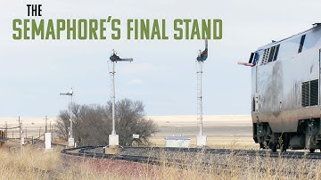 Are these the last Semaphore Signals on an active main line?